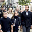 24. september: Kronprinsfamilien under sykkel-VM i Bergen. Foto: Carina Johansen / NTB Scanpix.